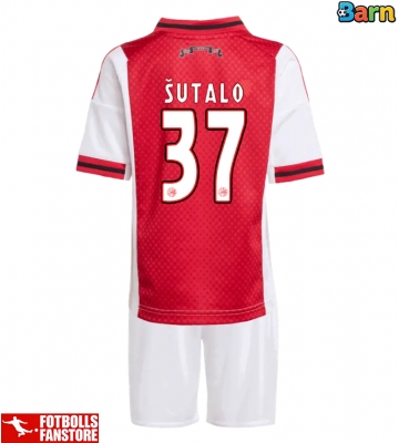 Ajax Josip Sutalo #37 Hemmatröja Barn 2025-26 Kortärmad (+ Korta byxor)